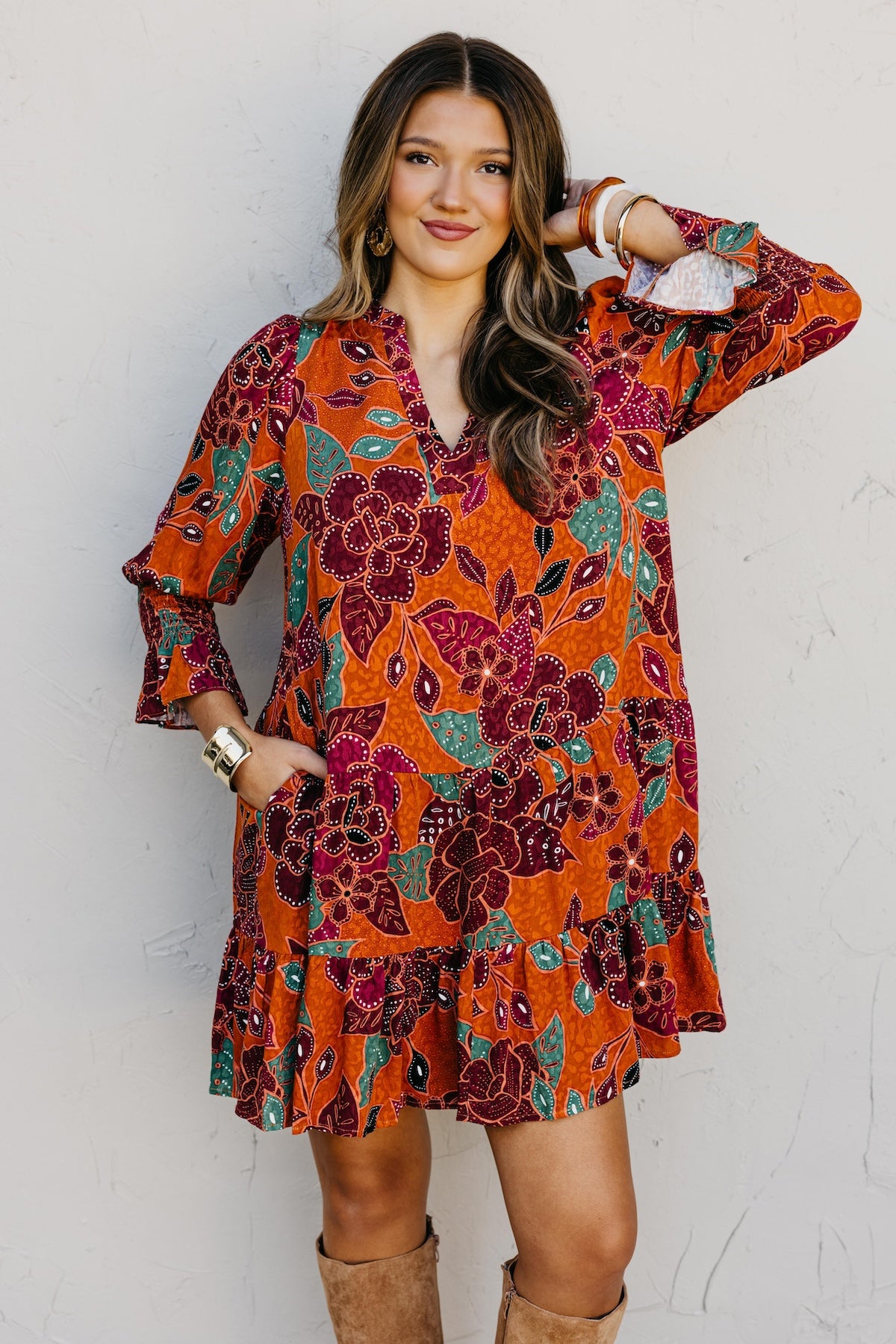 The Jessel Tiered Mini Dress