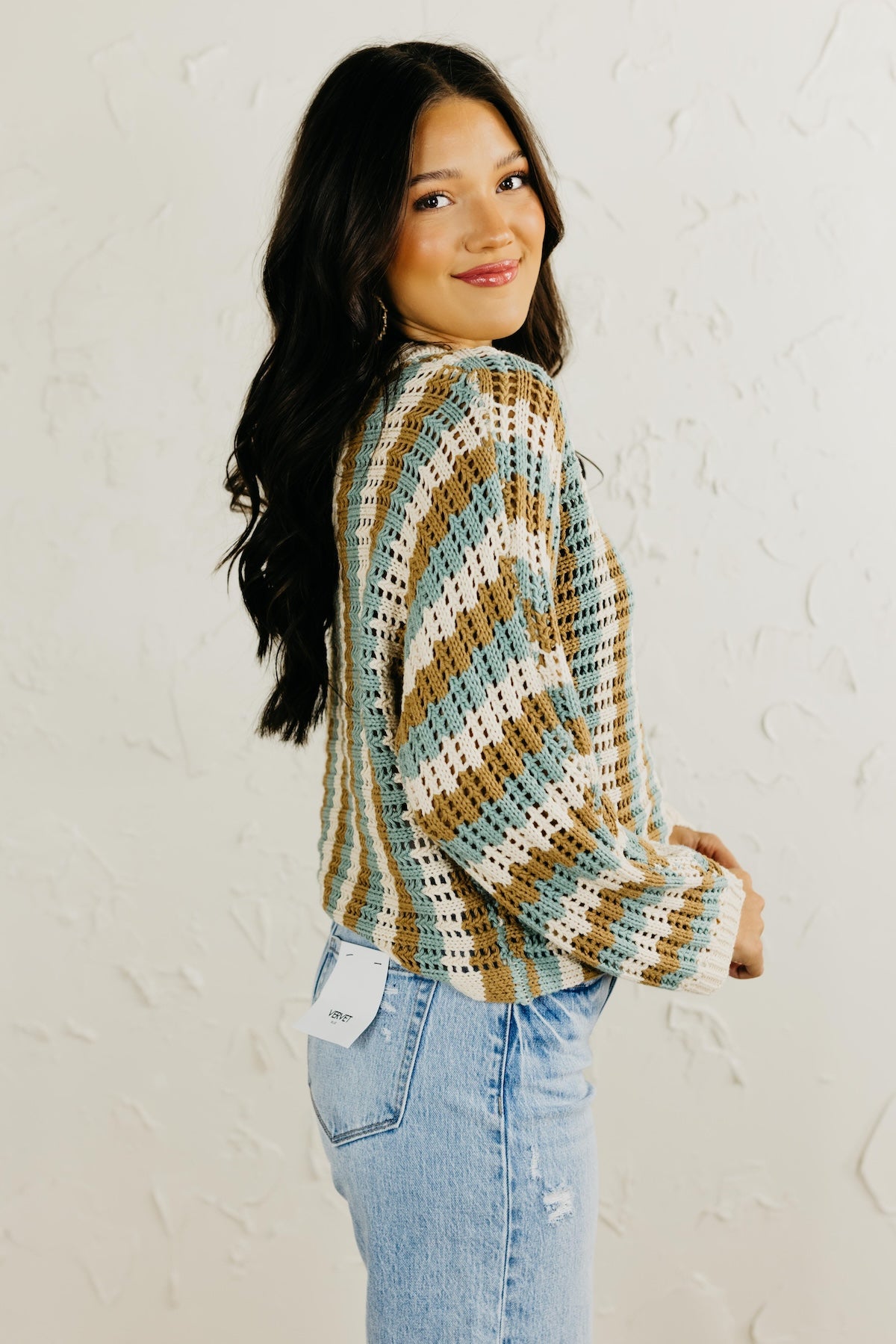 The Sheril Stripe Dolman Sweater