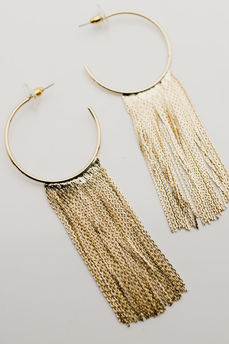 The Landin Fringe Hoop Earring