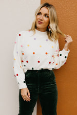 The Kase Gumdrop Pom Sweater