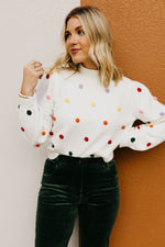 The Kase Gumdrop Pom Sweater