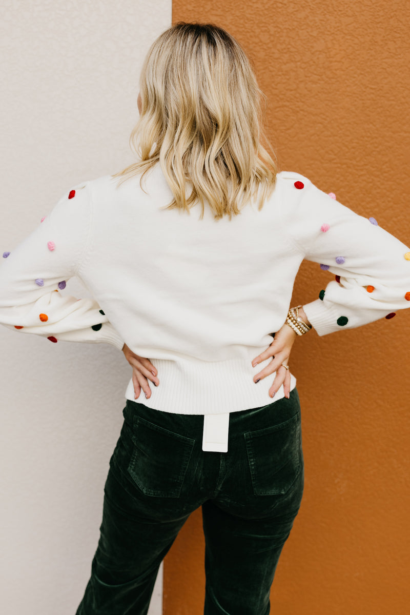 The Kase Gumdrop Pom Sweater