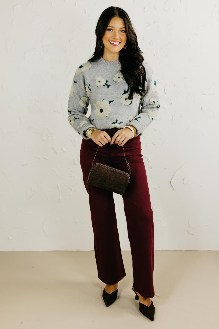 The Antonella Floral Embroidered Sweater