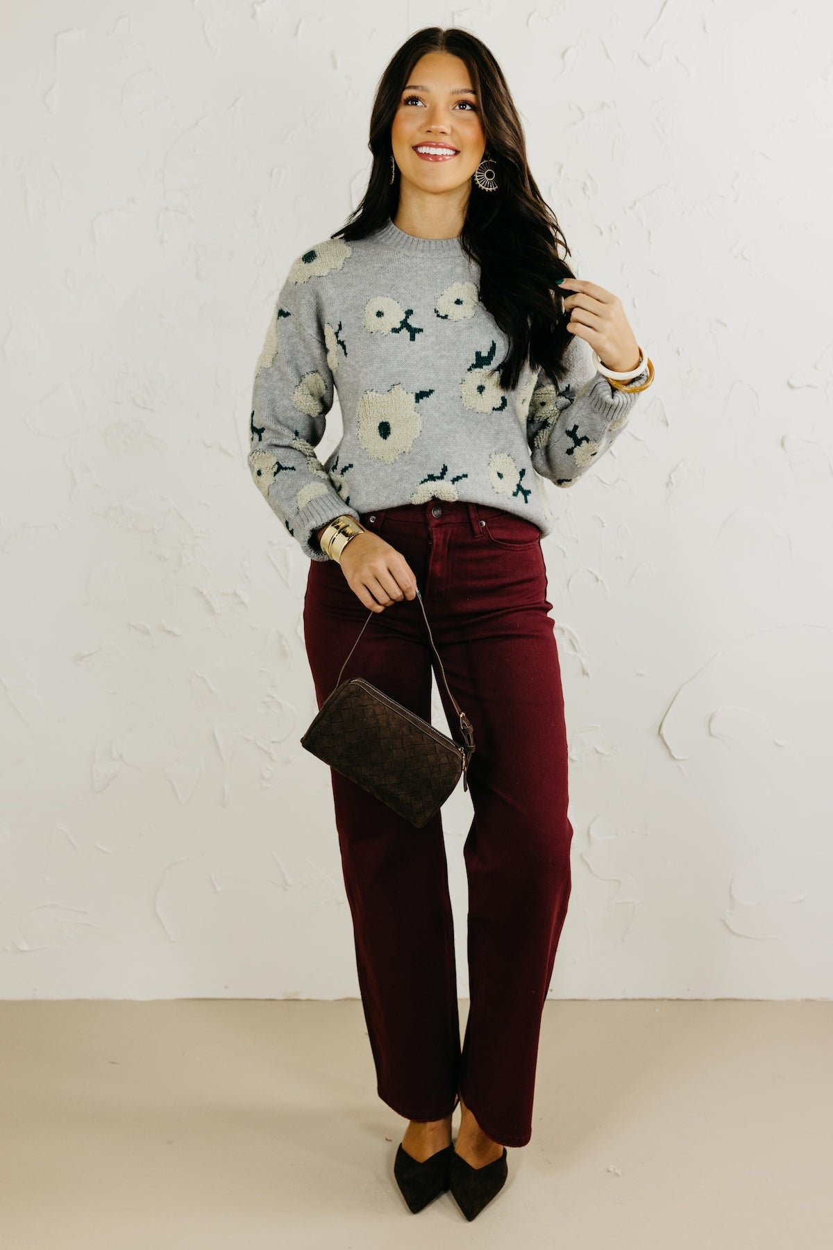 The Antonella Floral Embroidered Sweater