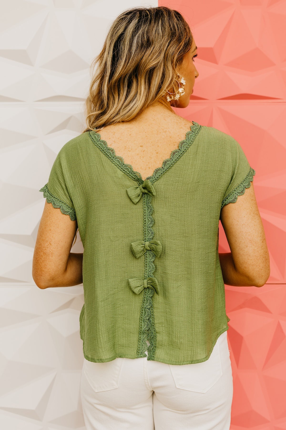 The Leland Back Bow Blouse
