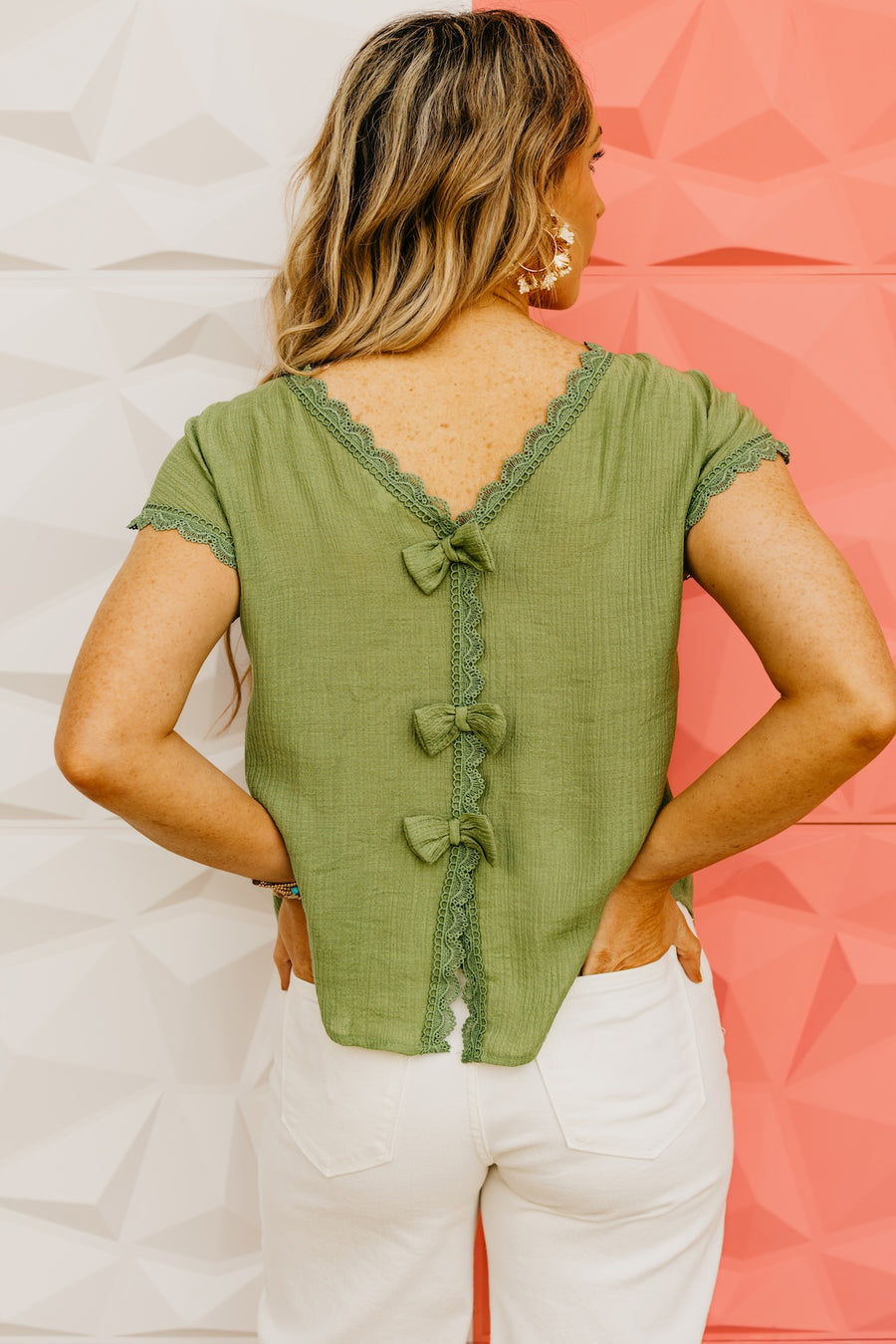 The Leland Back Bow Blouse