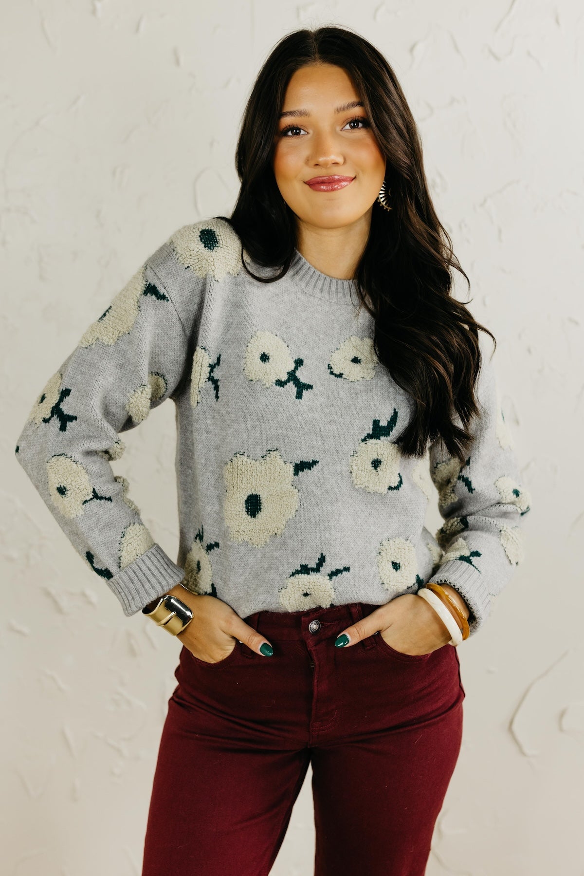 The Antonella Floral Embroidered Sweater