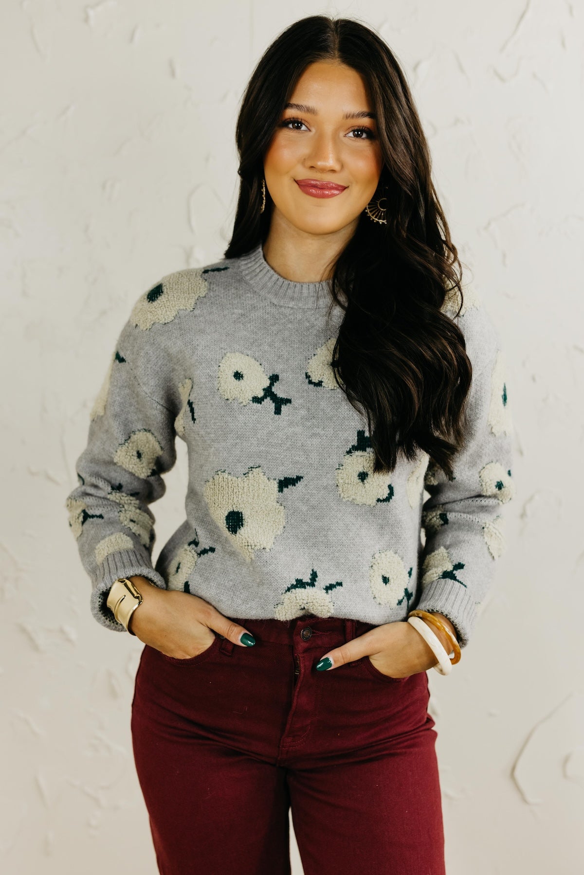 The Antonella Floral Embroidered Sweater