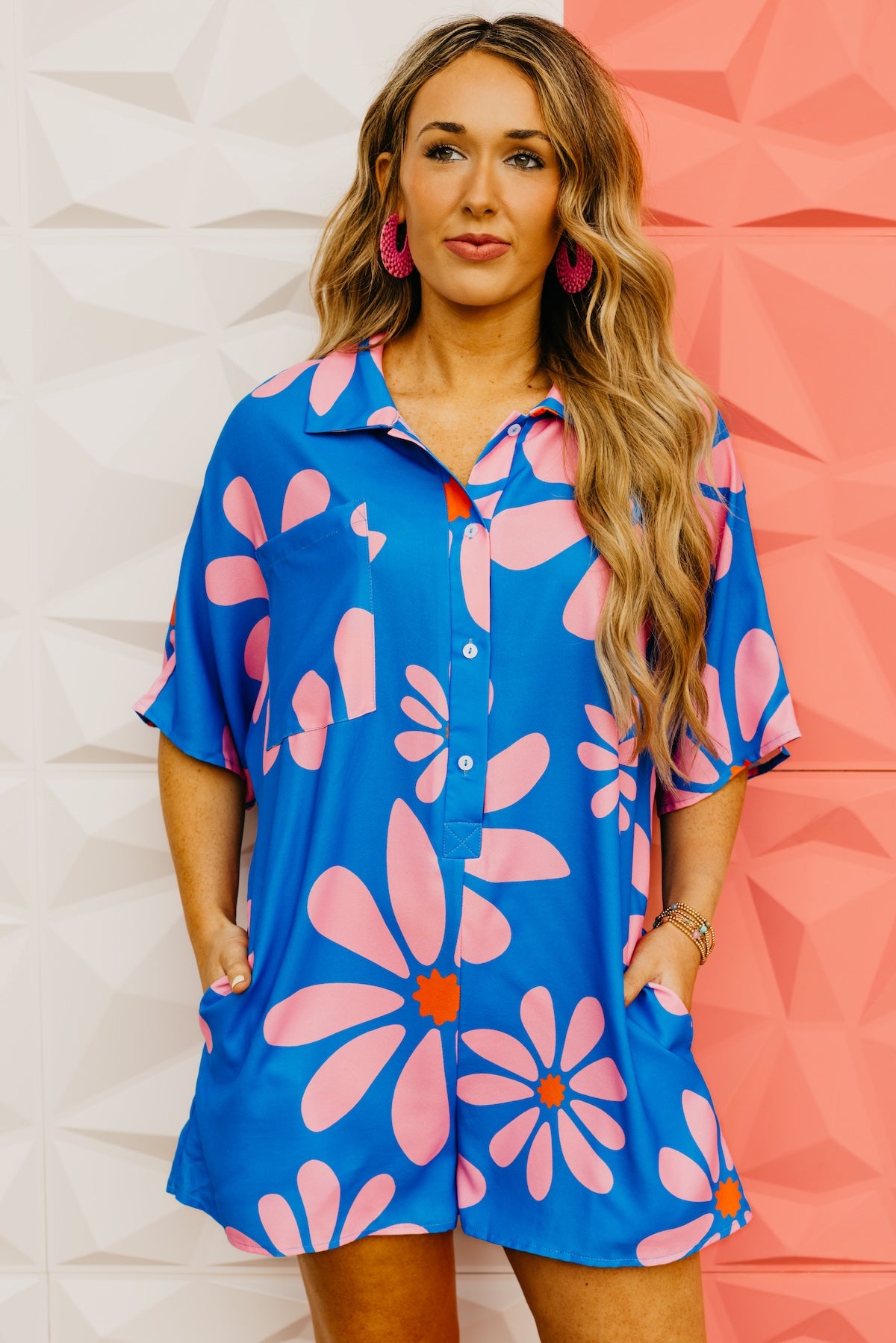 The Maddie Retro Floral Romper