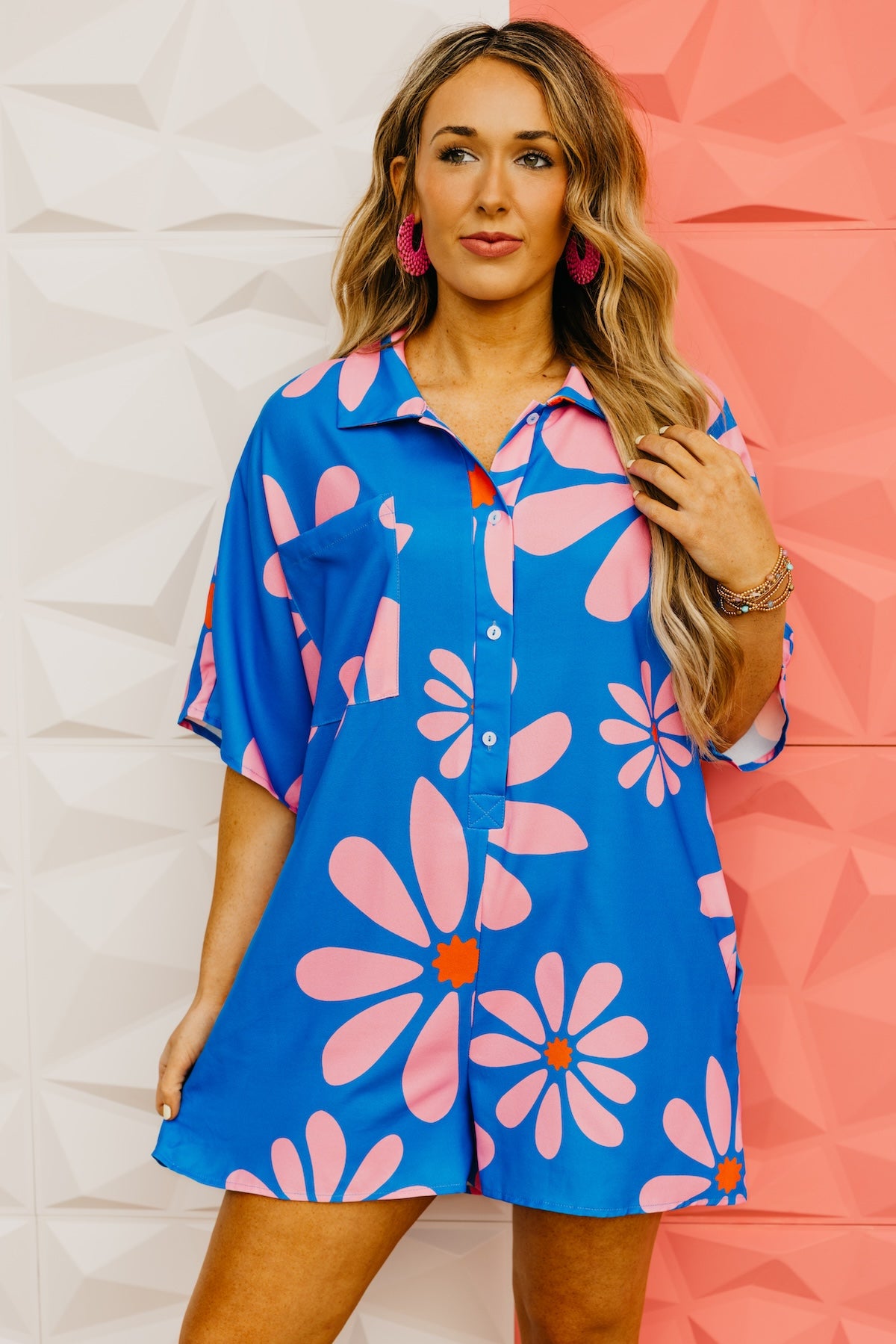 The Maddie Retro Floral Romper