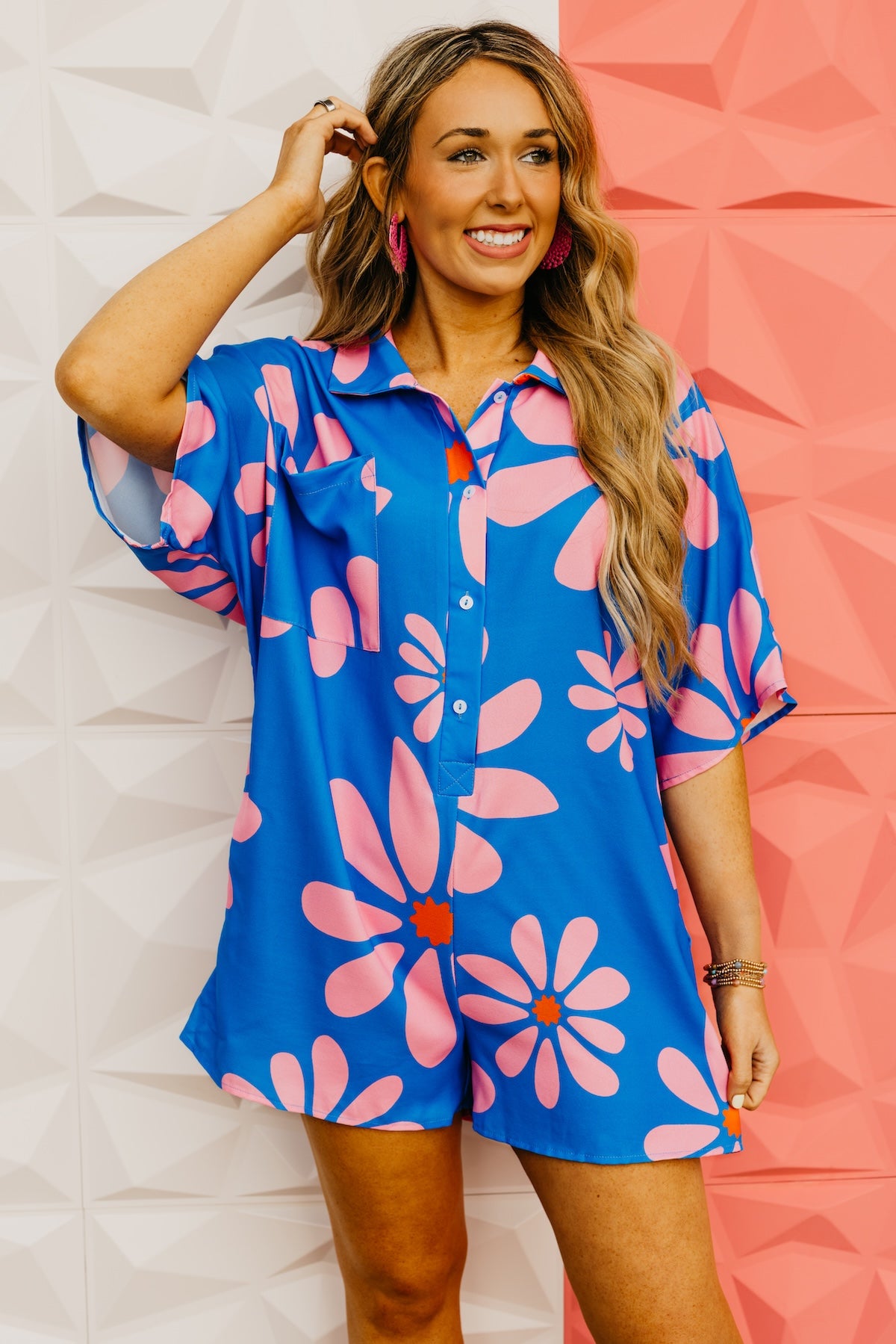 The Maddie Retro Floral Romper
