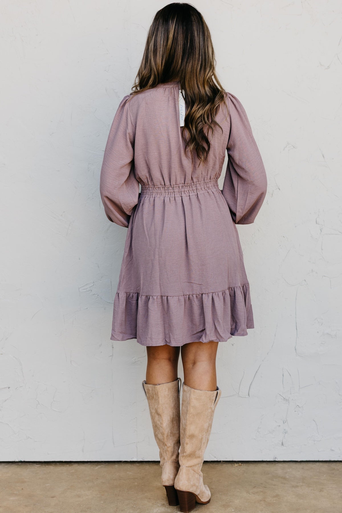 The Irene Elastic Waist Mini Dress