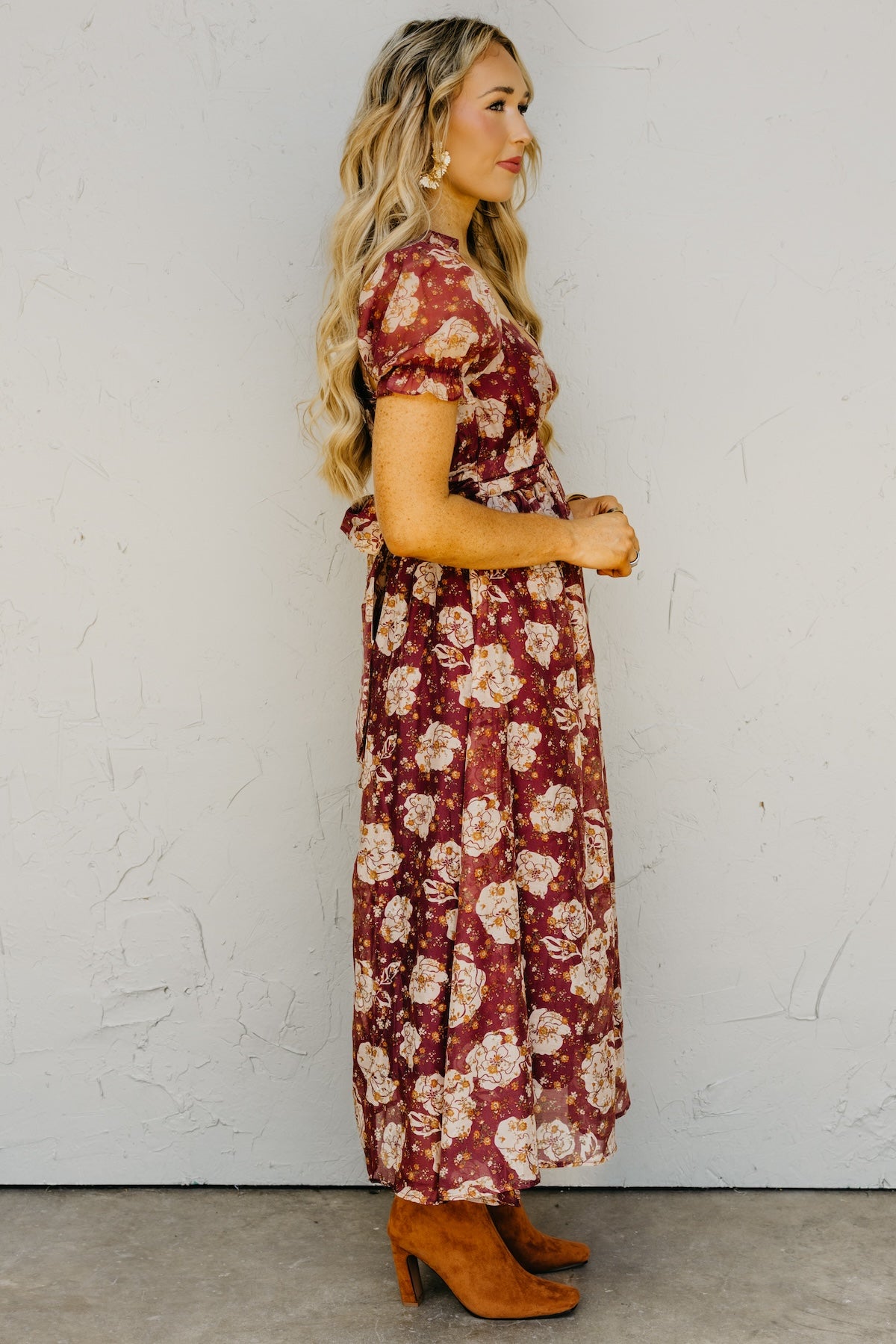 The Chelsea Fall Floral Midi Dress