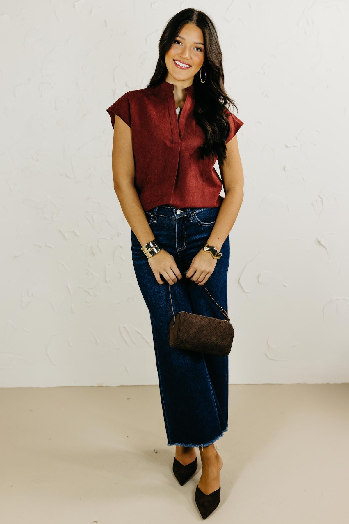 The Mandi Drop Shoulder Felt. Blouse