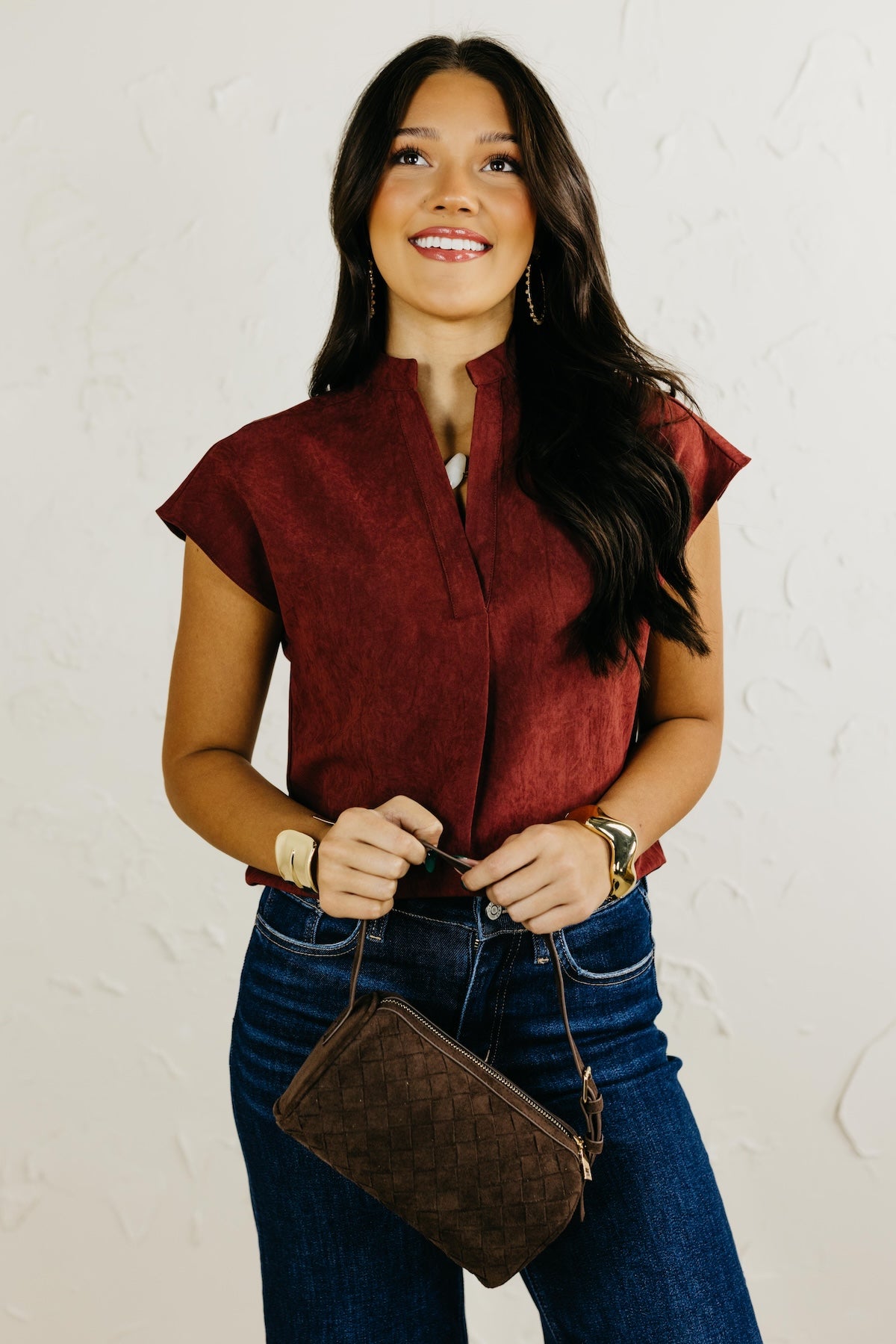 The Mandi Drop Shoulder Felt. Blouse