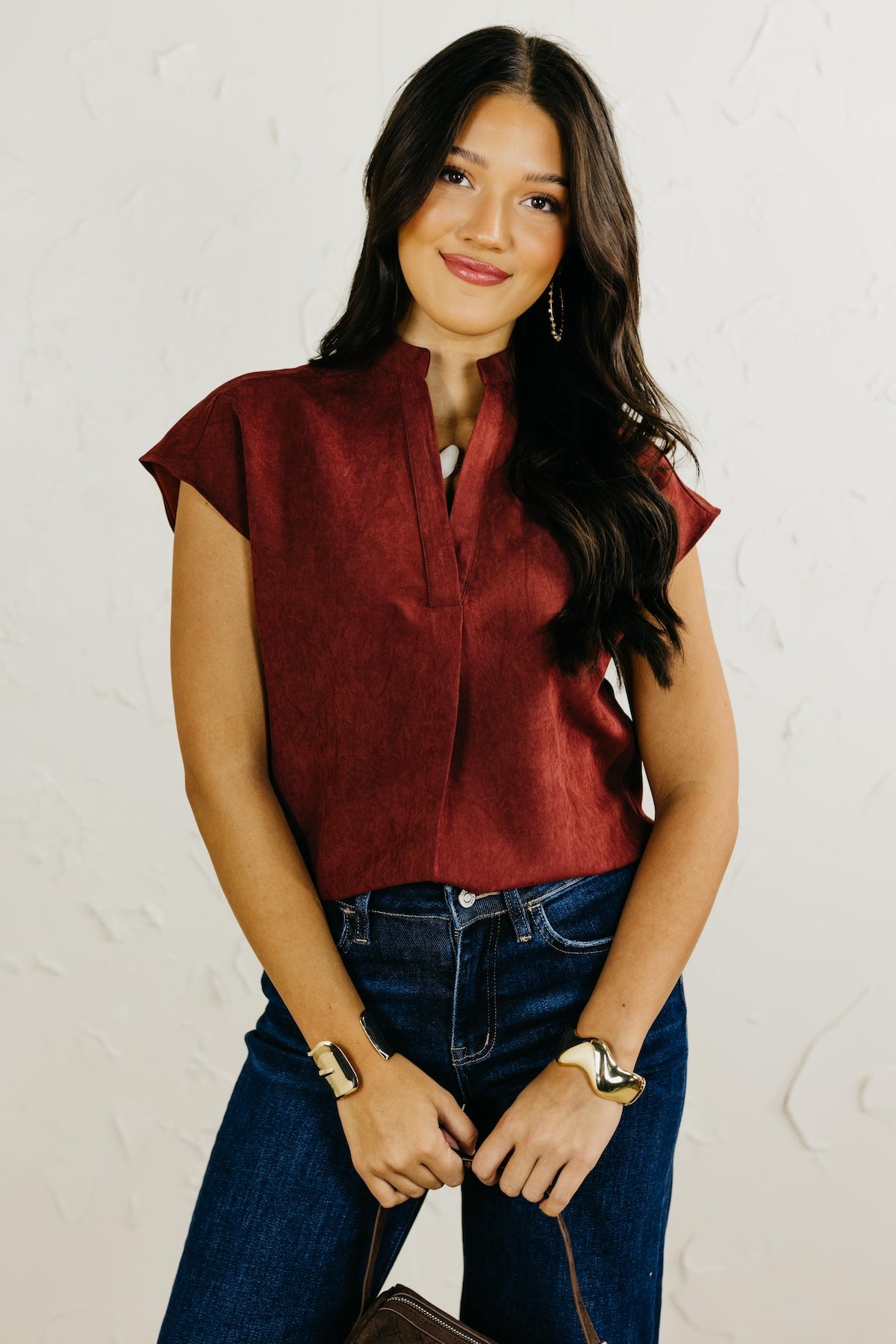 The Mandi Drop Shoulder Felt. Blouse