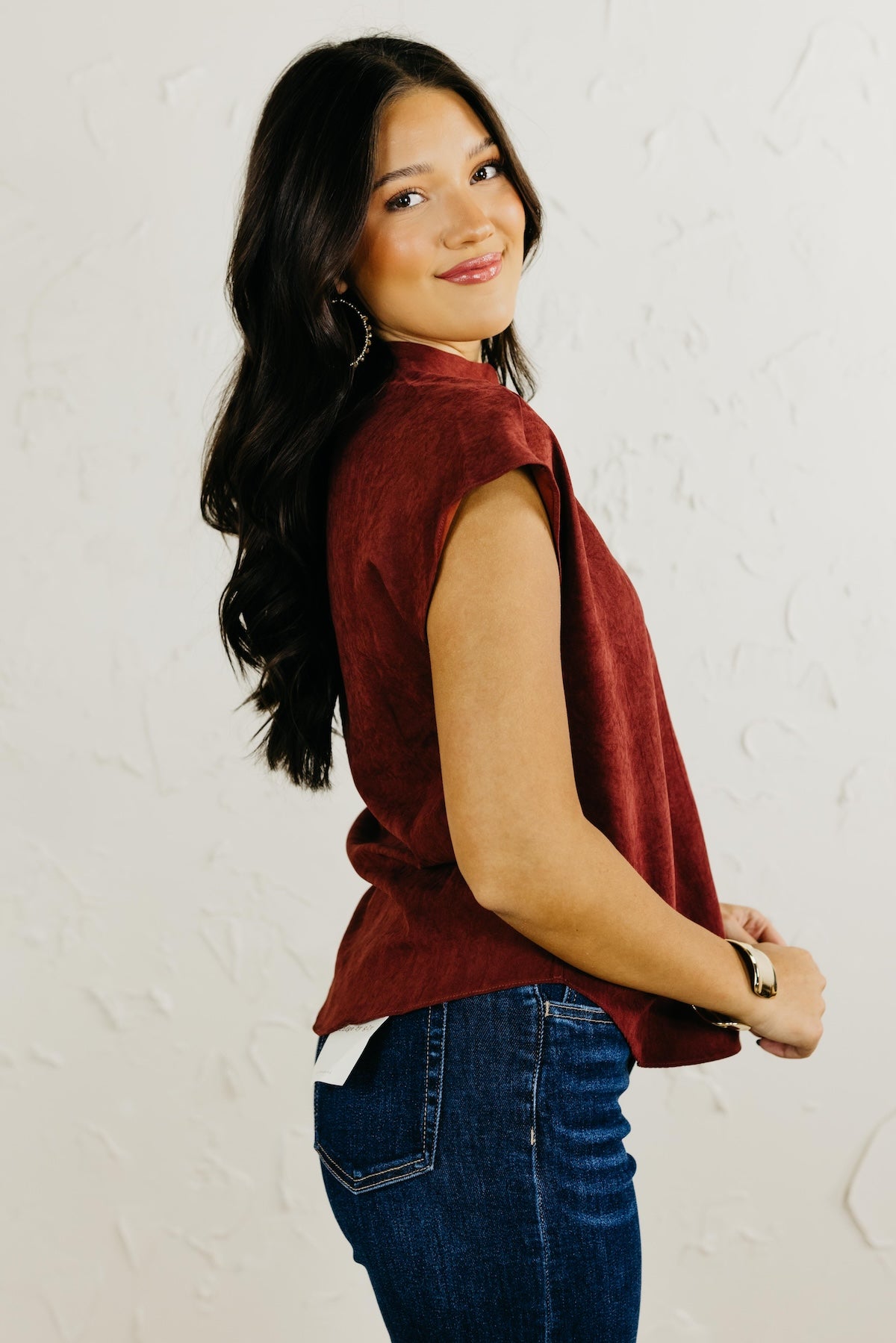 The Mandi Drop Shoulder Felt. Blouse