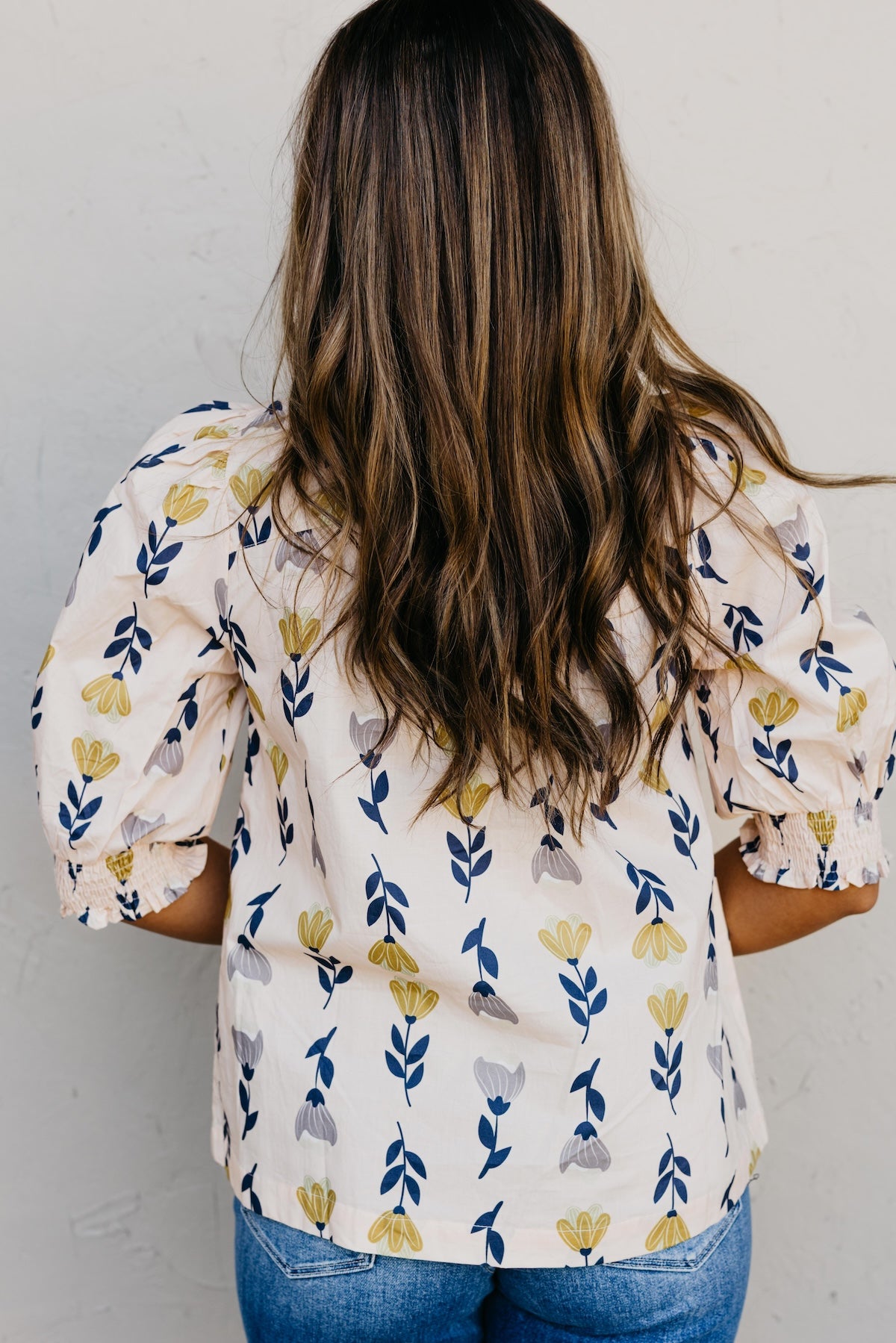 The Zarah Floral Ruffle Woven Top