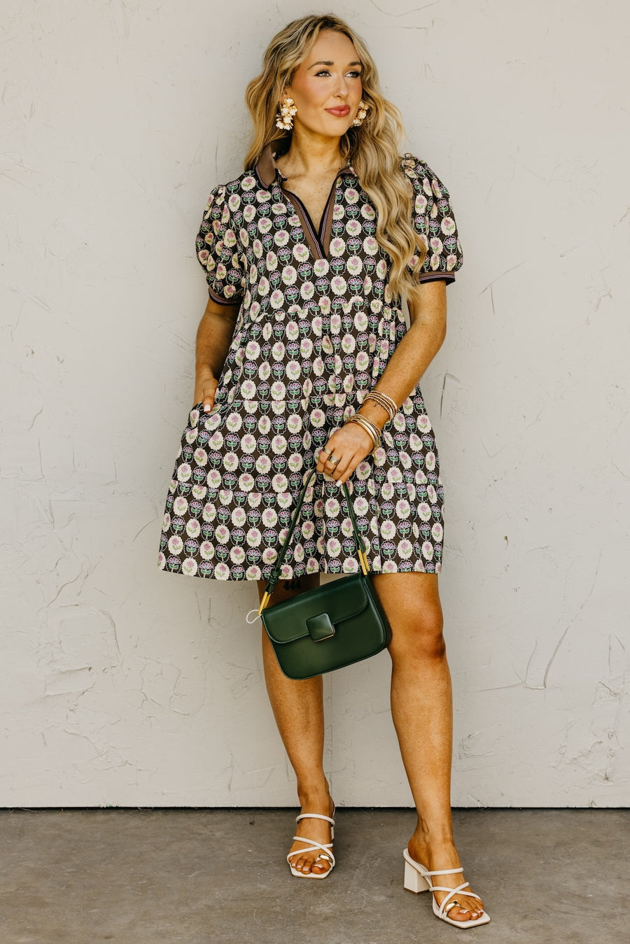 The Jakob Woven Tiered Mini Dress