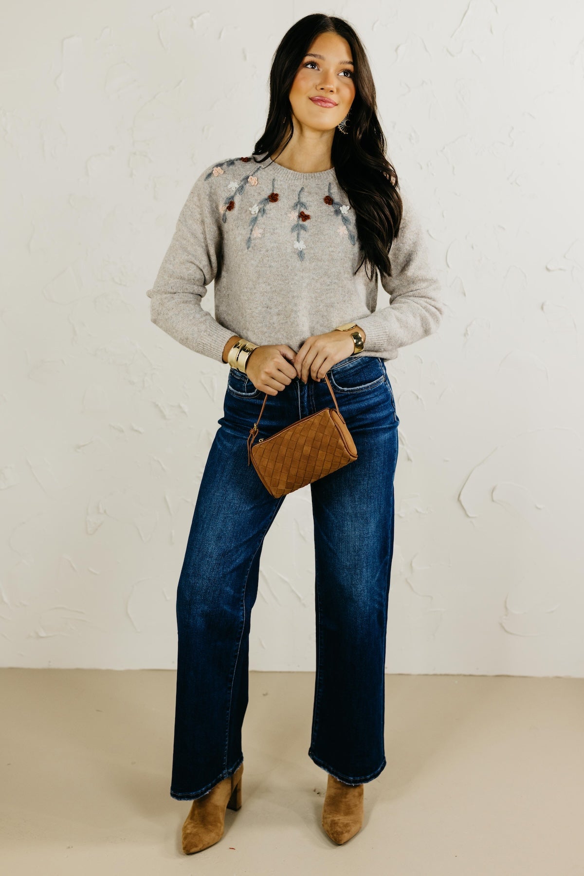 The Rackell Flower Embroidery Sweater