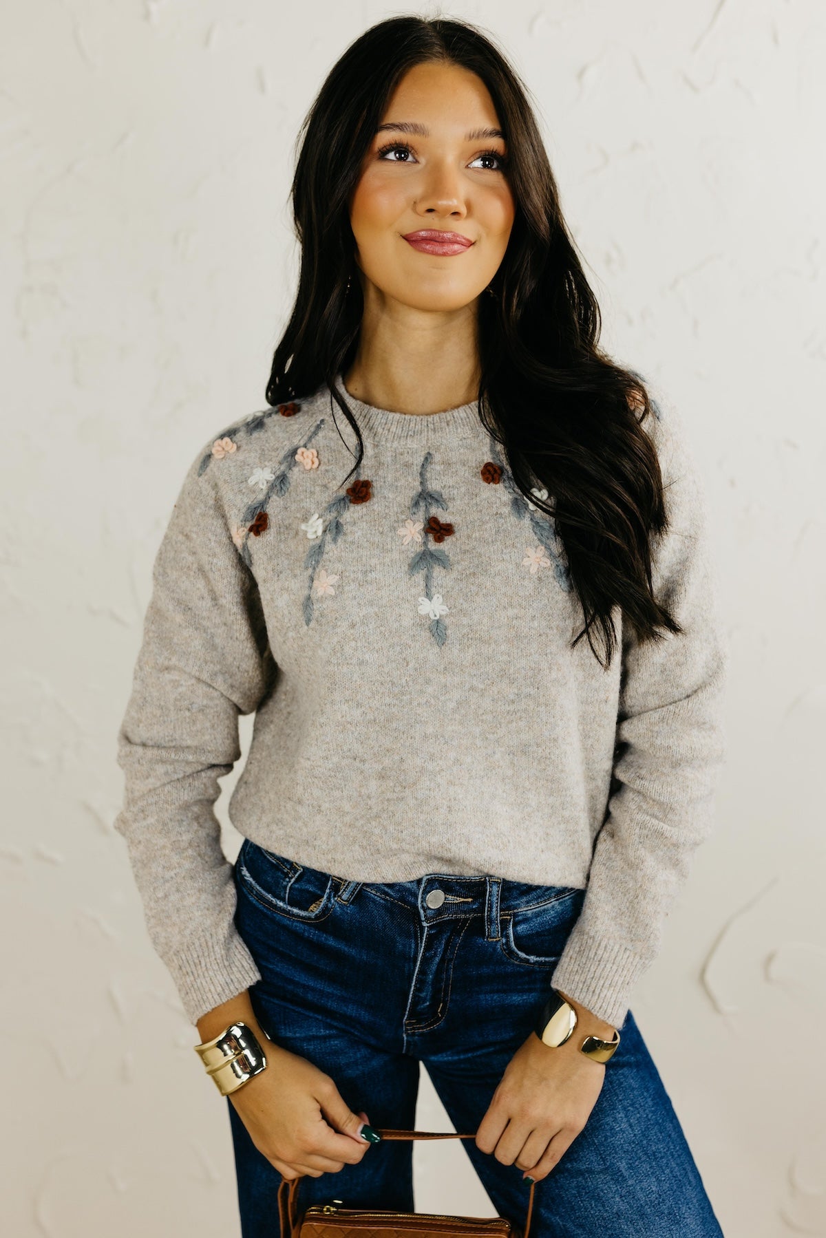 The Rackell Flower Embroidery Sweater