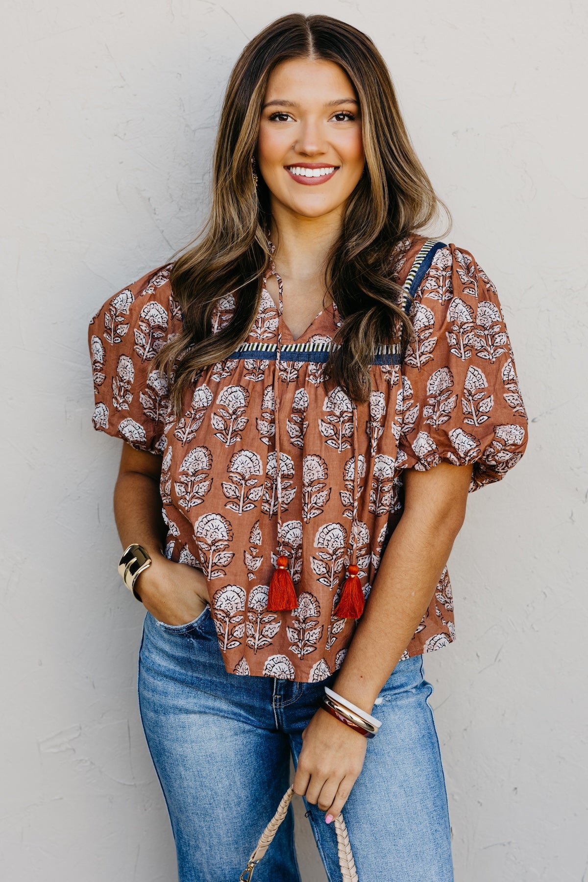 The Meadow Puff Sleeve Floral Top