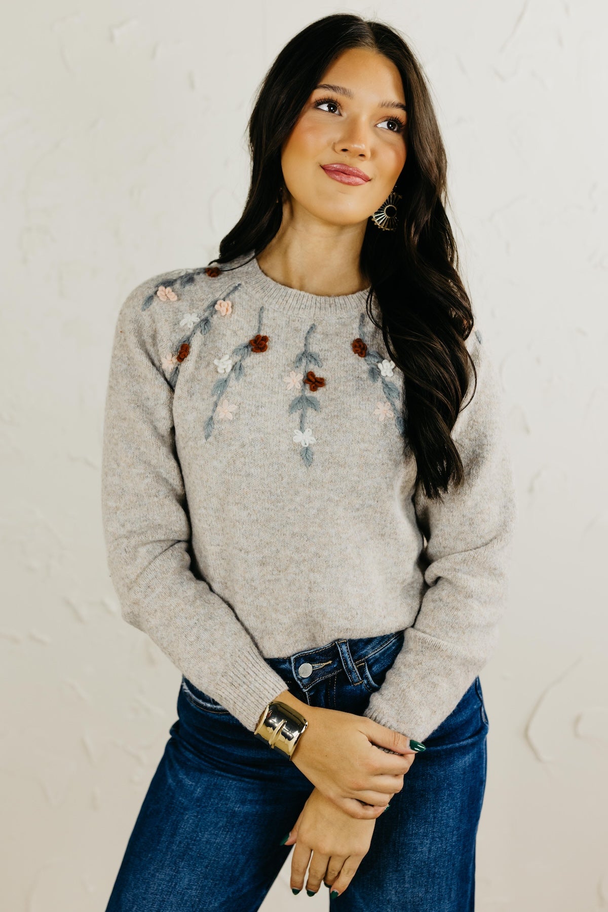 The Rackell Flower Embroidery Sweater