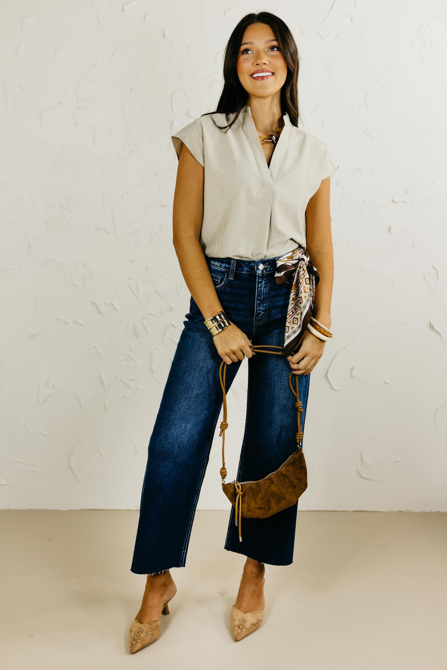 The Mandi Drop Shoulder Blouse