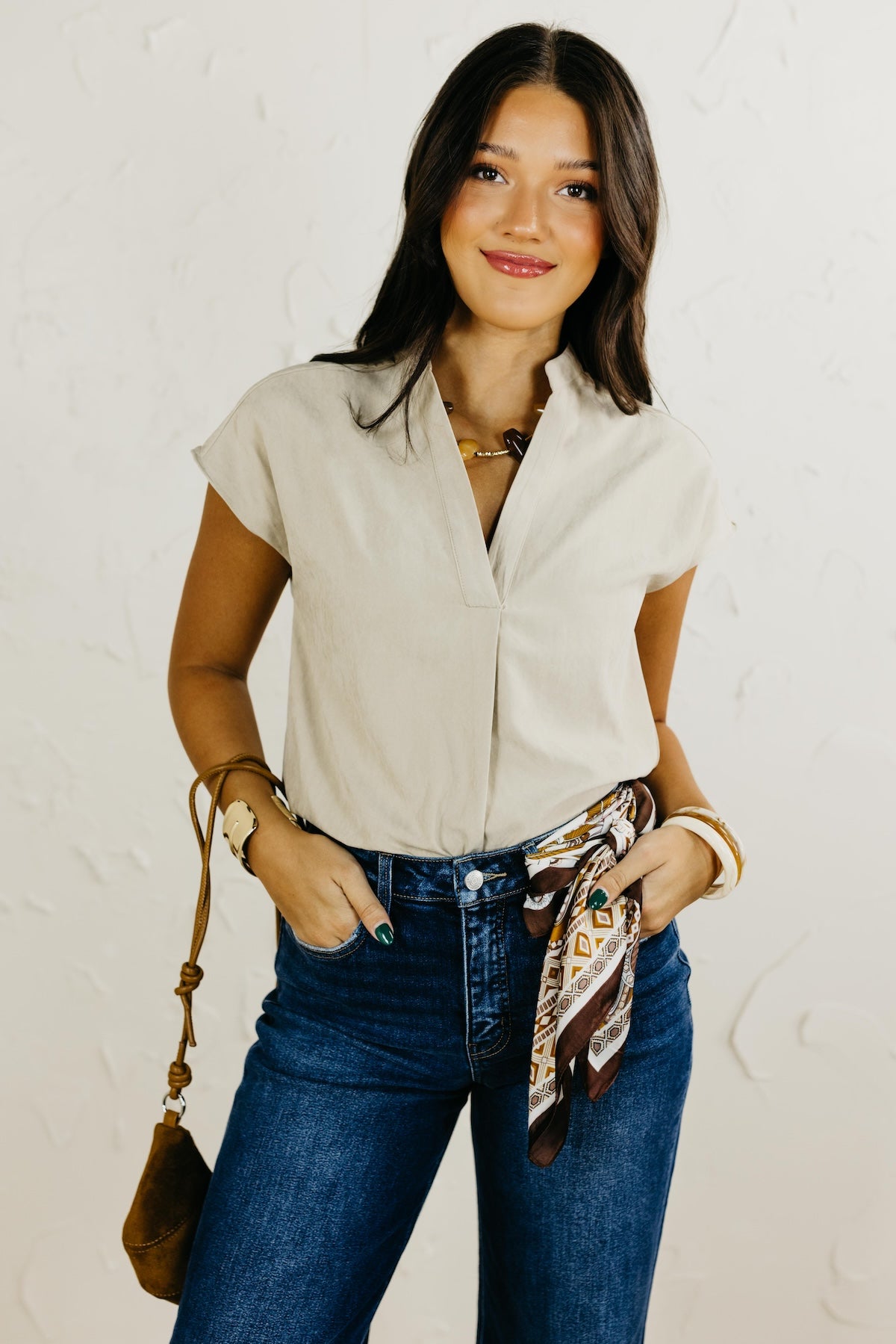 The Mandi Drop Shoulder Blouse