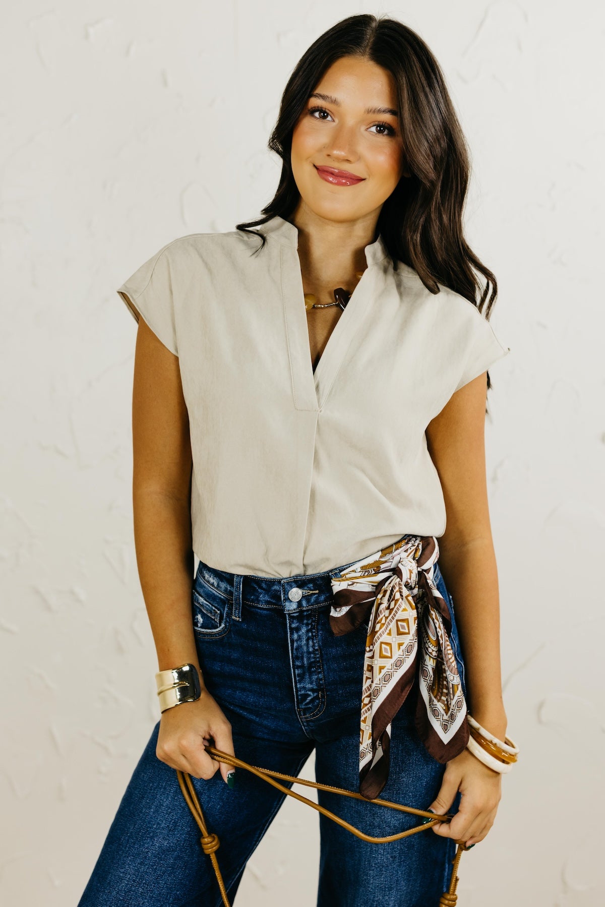 The Mandi Drop Shoulder Blouse
