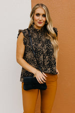 The Linda Smocked Ditsy Floral Top