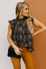 The Linda Smocked Ditsy Floral Top