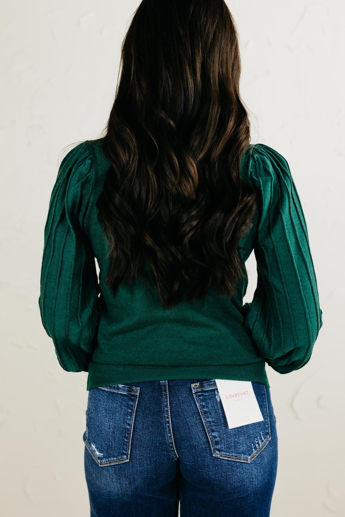 The Aleesia Pleated Puff Sleeve Sweater