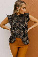 The Linda Smocked Ditsy Floral Top