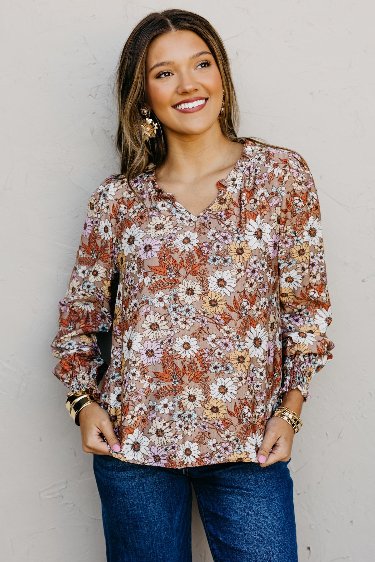 The Wendi Long Sleeve Blouse