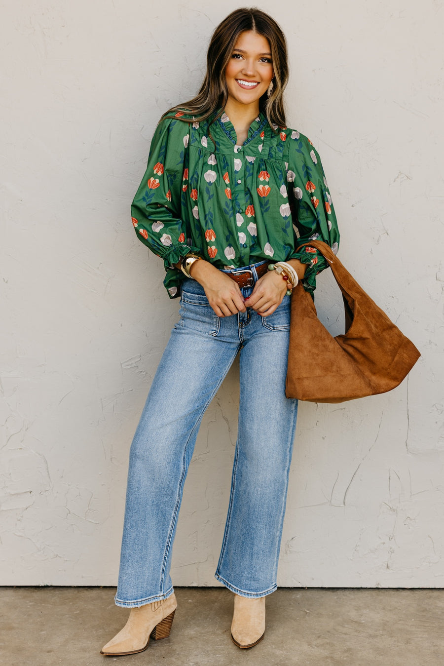 The Sellers Floral Woven Top