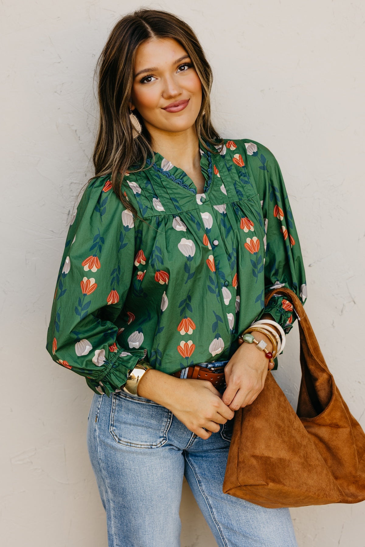 The Sellers Floral Woven Top