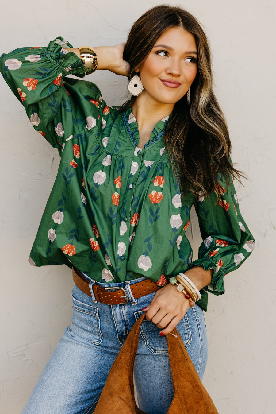 The Sellers Floral Woven Top