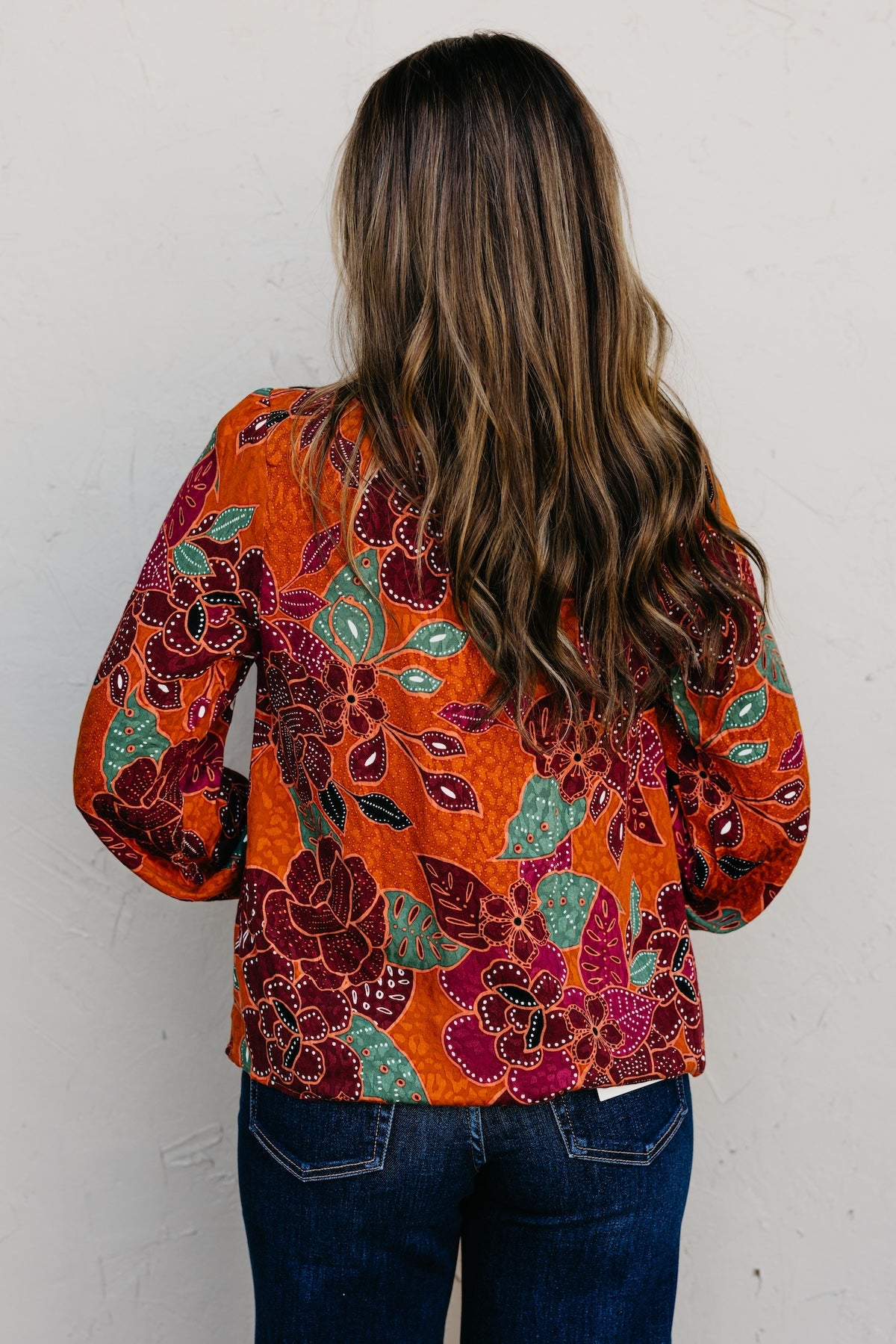 The Peggy Floral Button Down Blouse