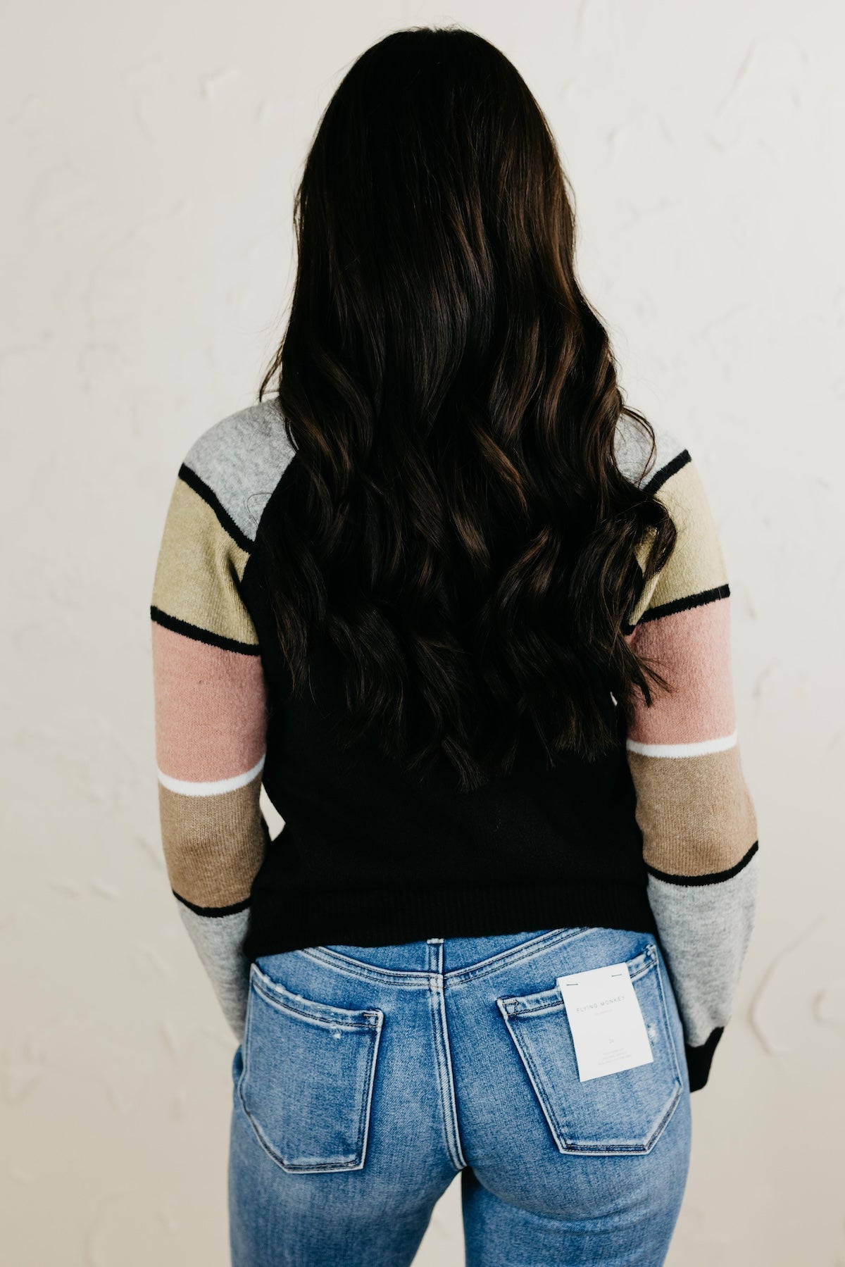 The Barb Colorblocked Sleeve Sweater