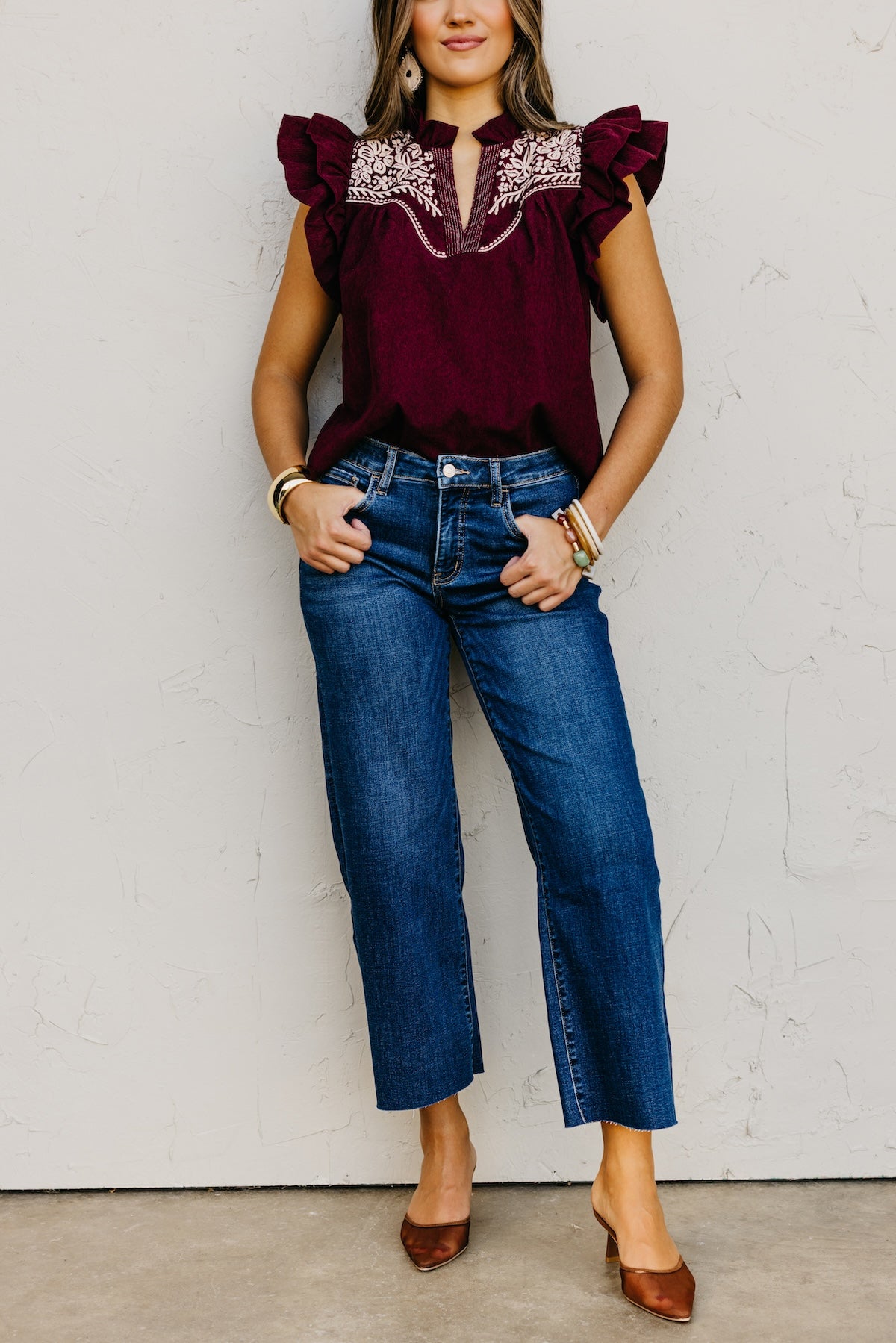 Vervet Denim | The Kalyn Mid Rise Wide Leg Denim