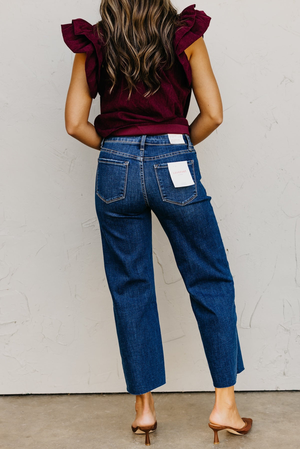 Vervet Denim | The Kalyn Mid Rise Wide Leg Denim