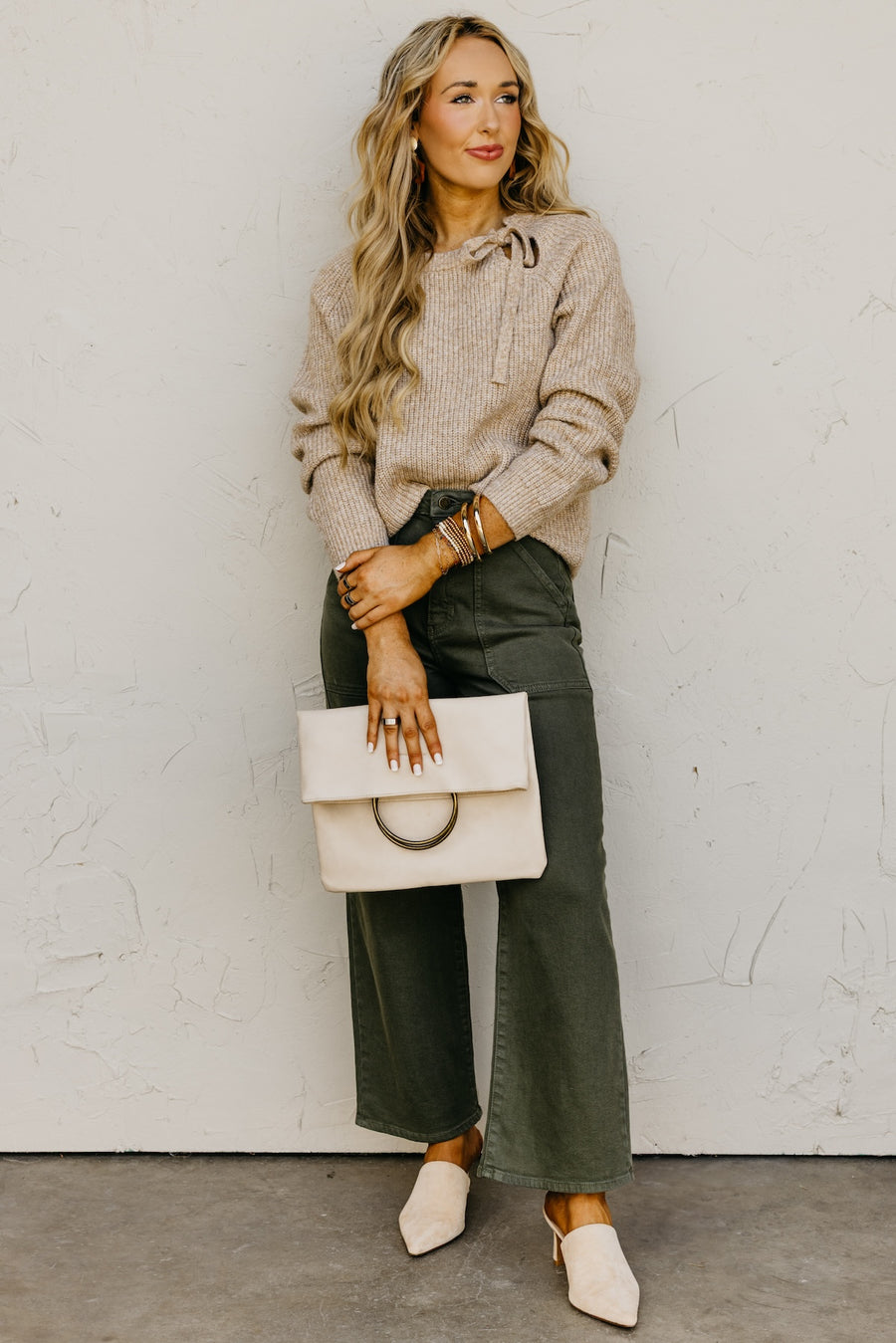 The Mae Cutout Tie Sweater