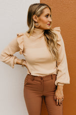 The Kellen Ribbed Turtleneck Top