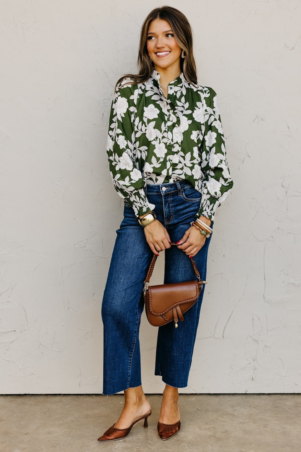 The Marshall Floral Ruffled Blouse