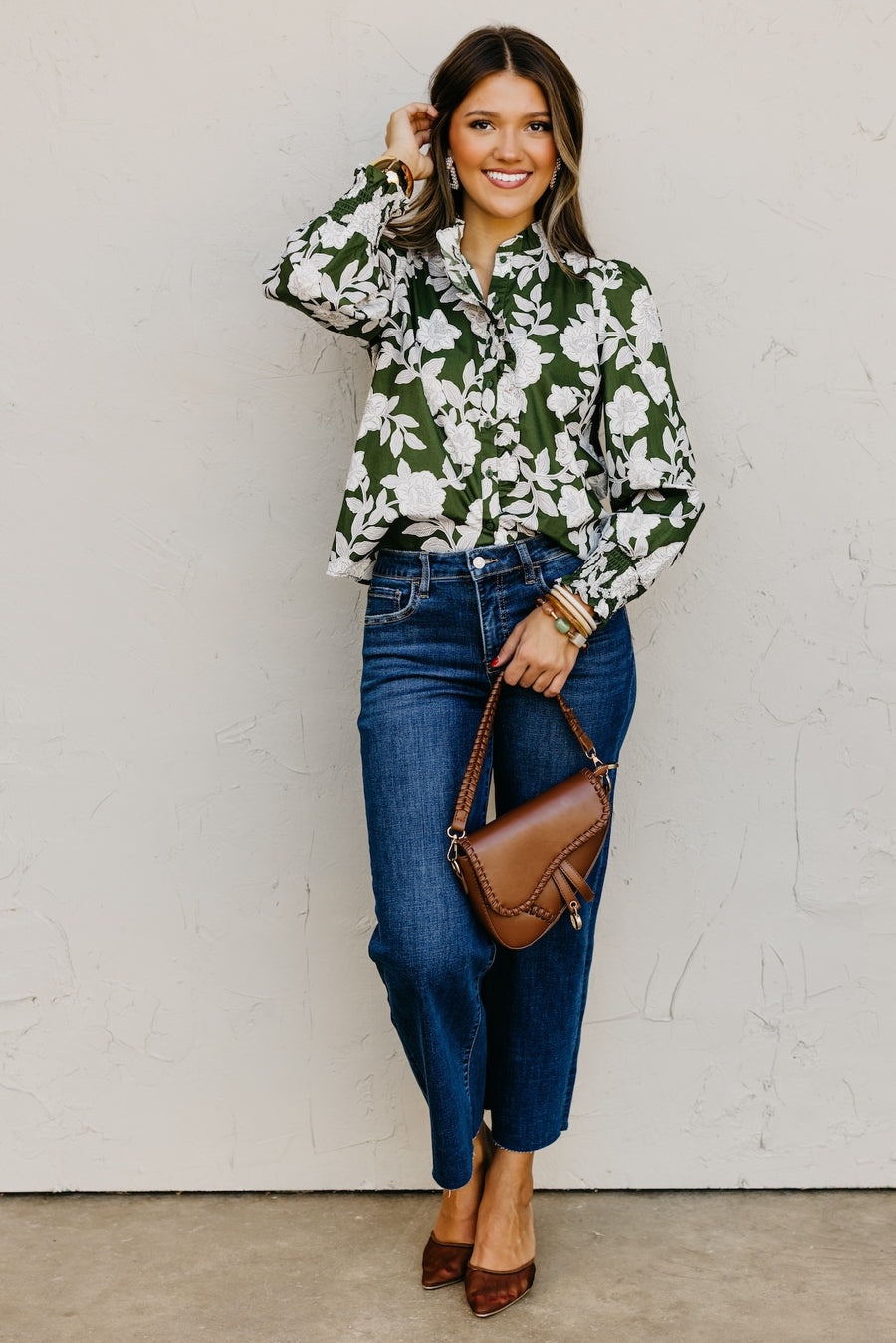 The Marshall Floral Ruffled Blouse