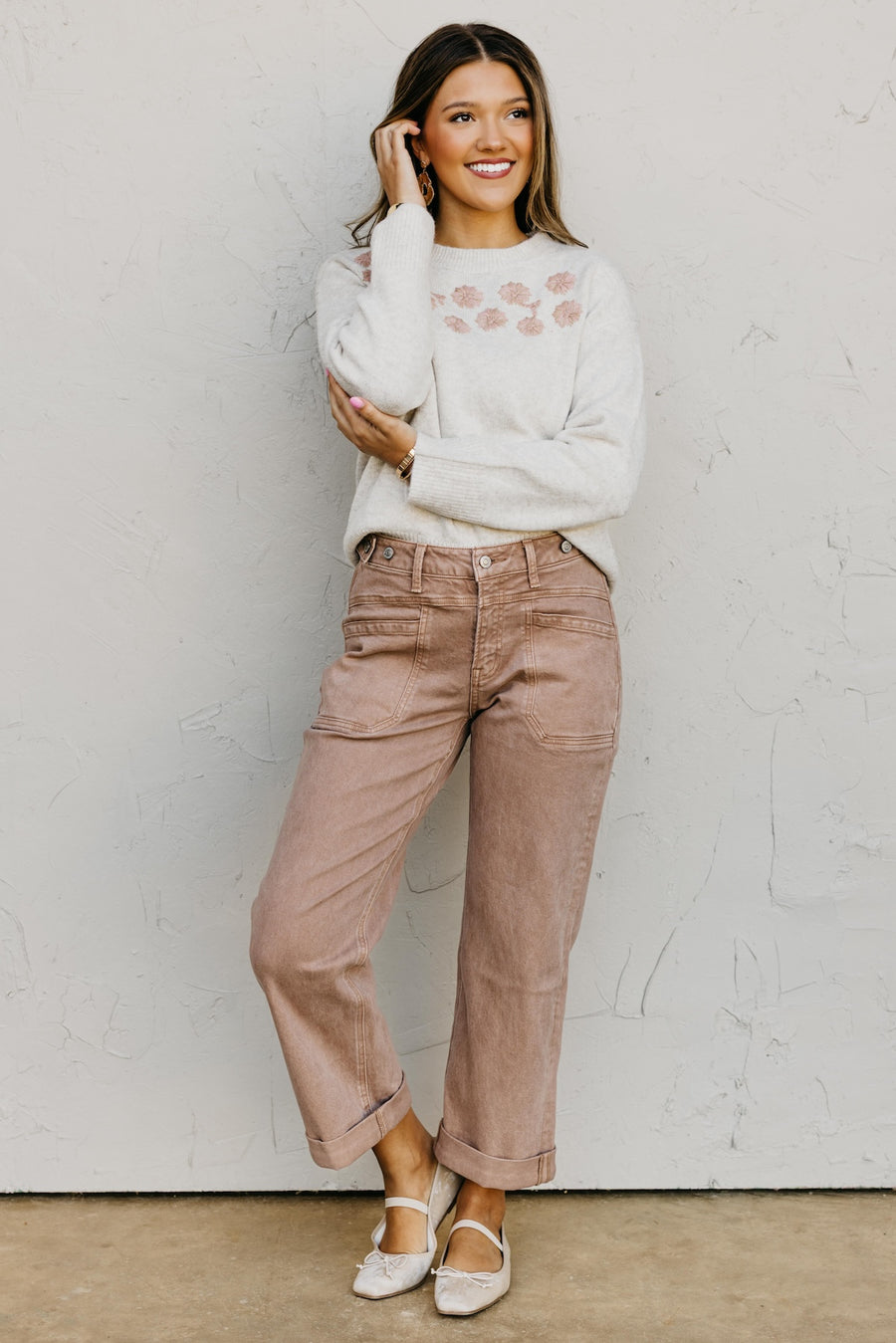 The Amiya Embroidered Sweater