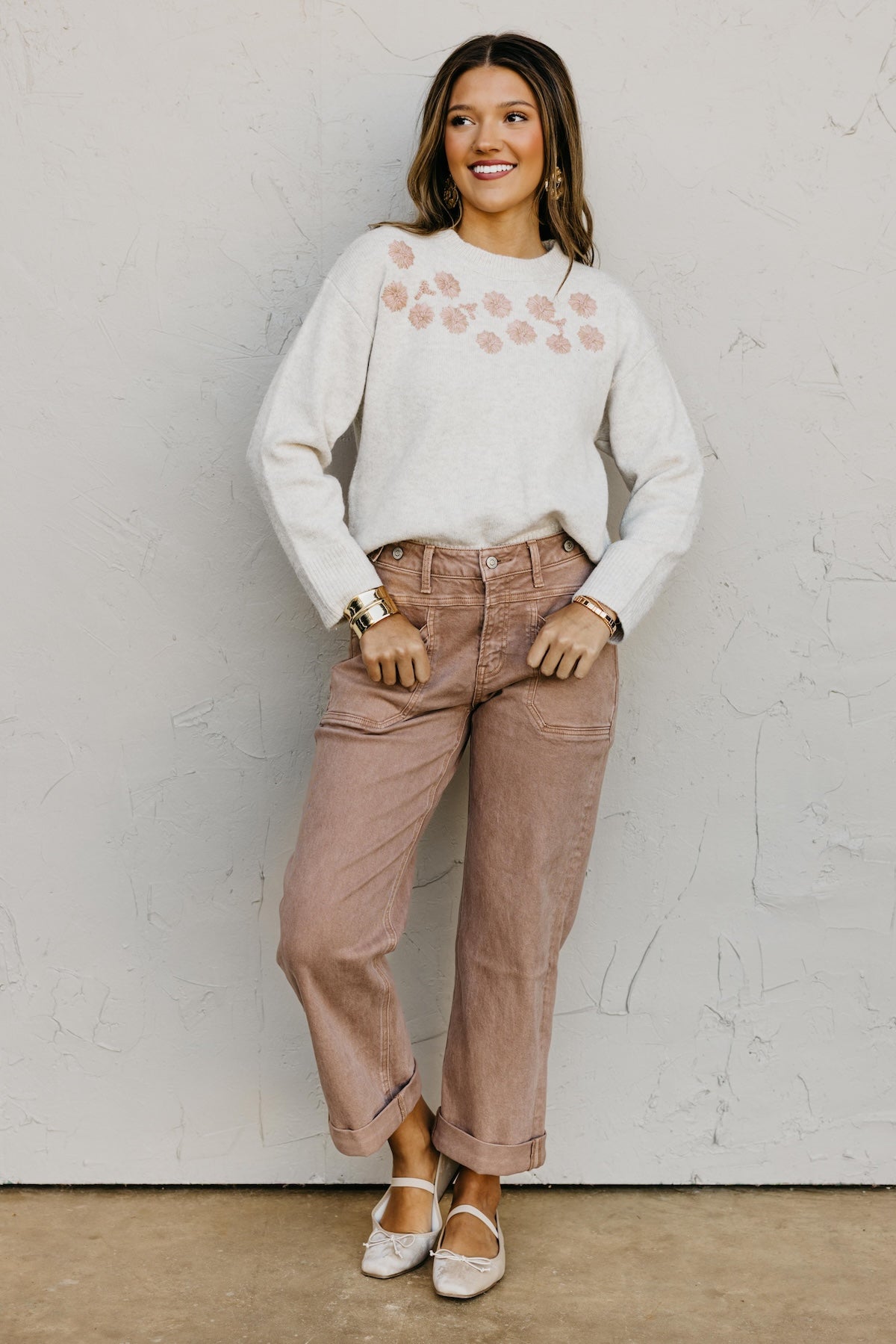 The Amiya Embroidered Sweater