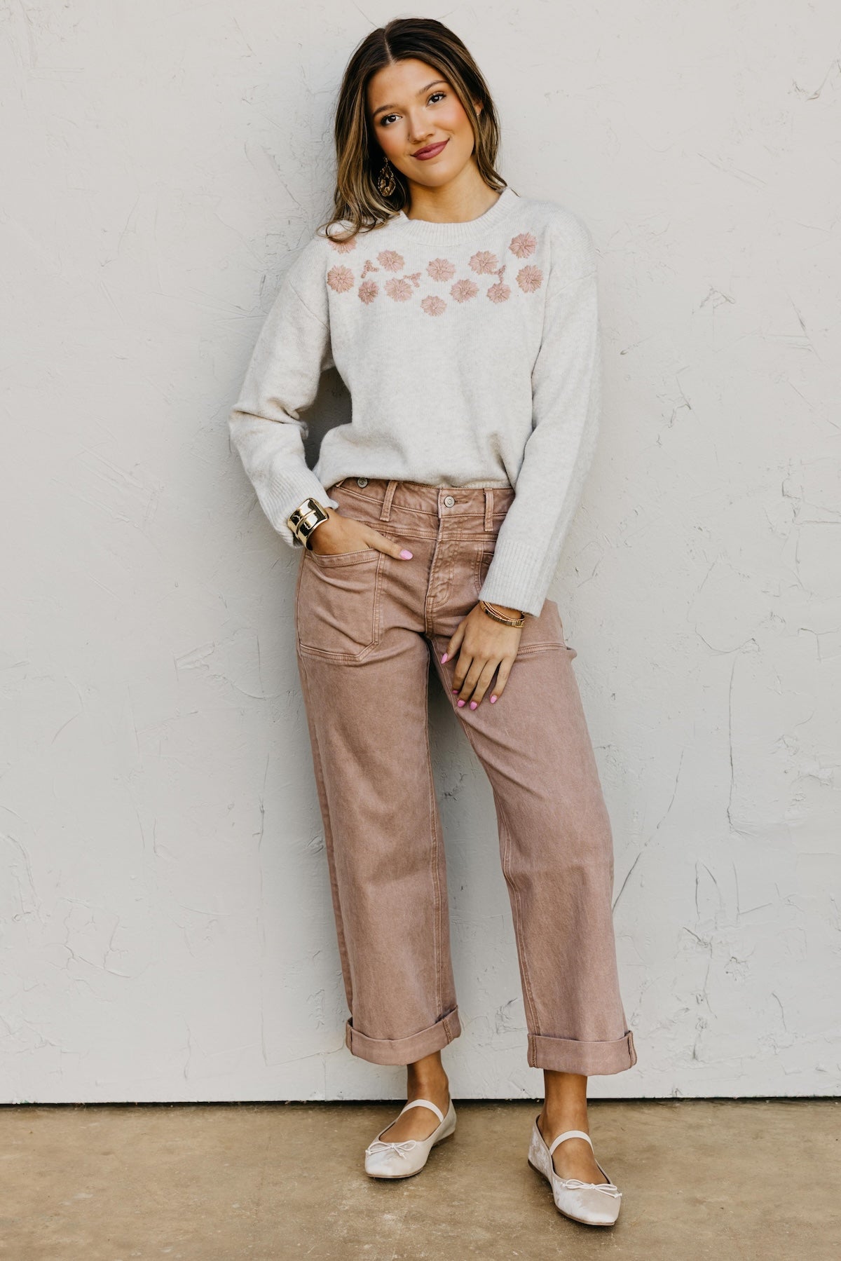 The Amiya Embroidered Sweater