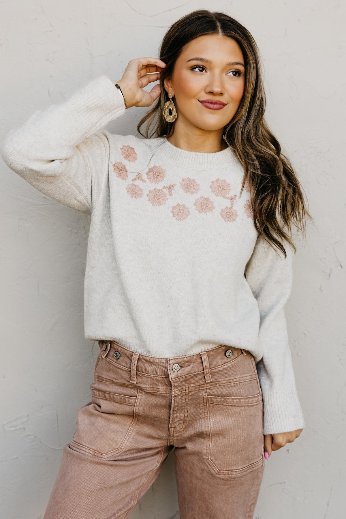 The Amiya Embroidered Sweater